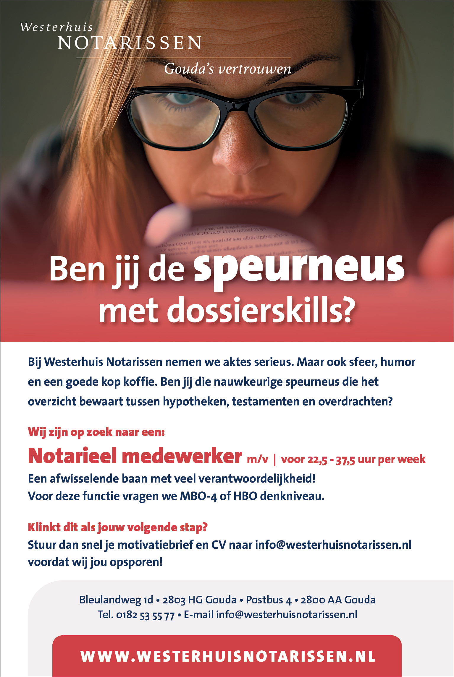 Wij zoeken een Notarieel medewerker!
